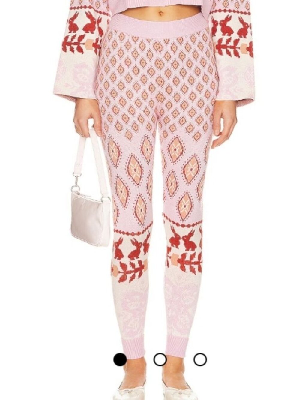 NWOT Free People x Intimately Snow Bunny Knit Pants ~ Candy Combo ~ XS